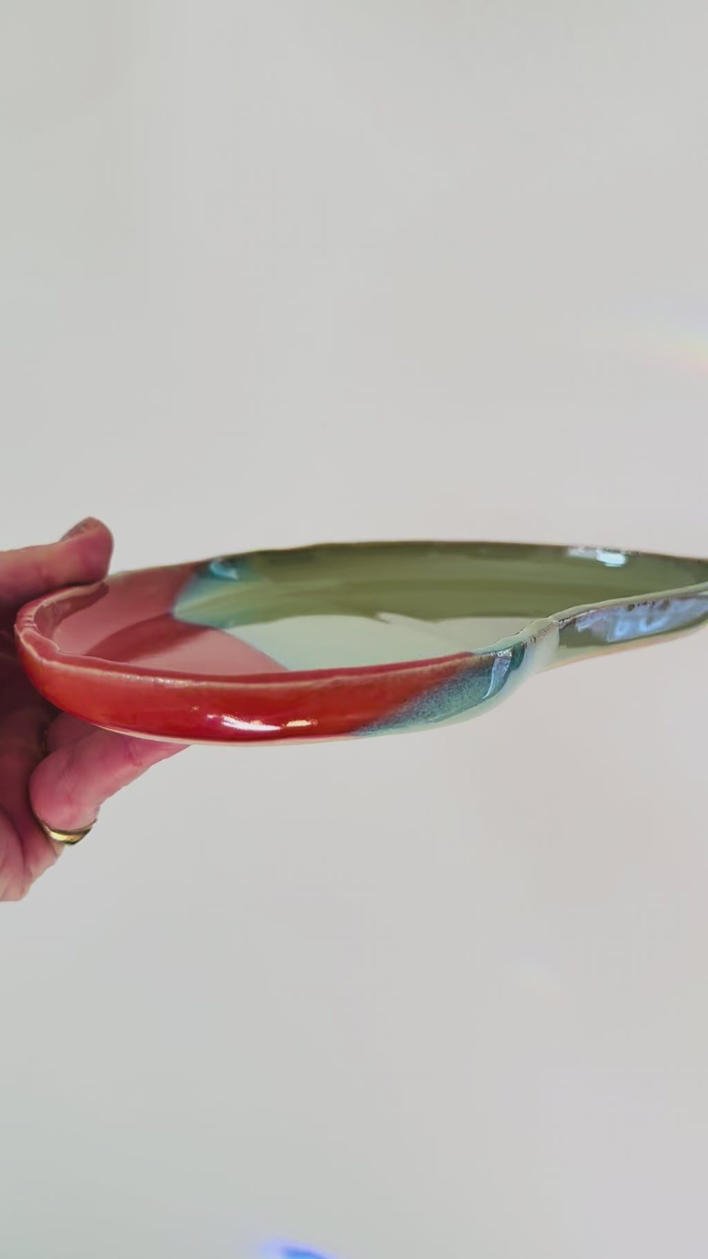 Sunset Tides Crescent Plate