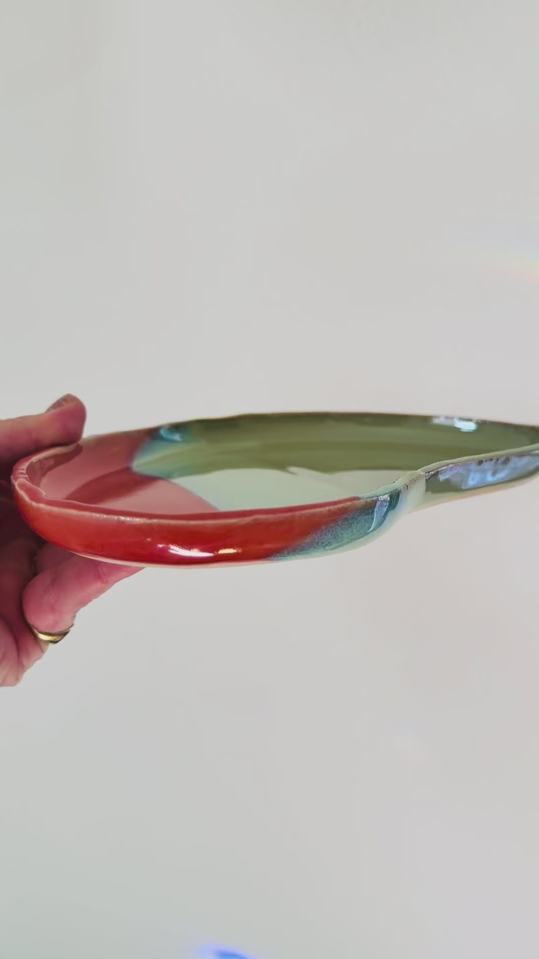 Sunset Tides Crescent Plate